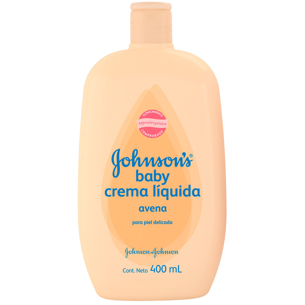 johnson s baby crema liquida con avena natural 400 ml