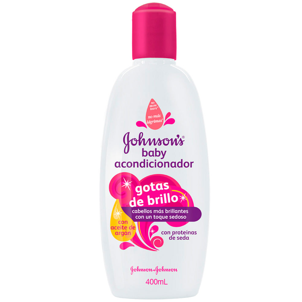 johnson s baby acondicionador gotas de brillo 400 ml