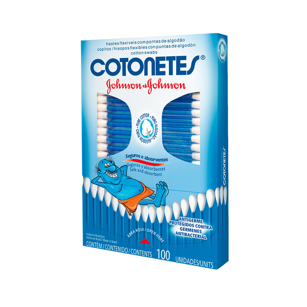 johnson s® baby cotonetes para la limpieza del bebe 100 unidades