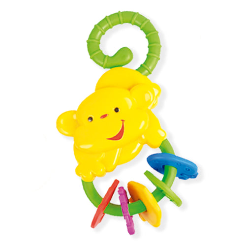 sonajero baby mono amarillo
