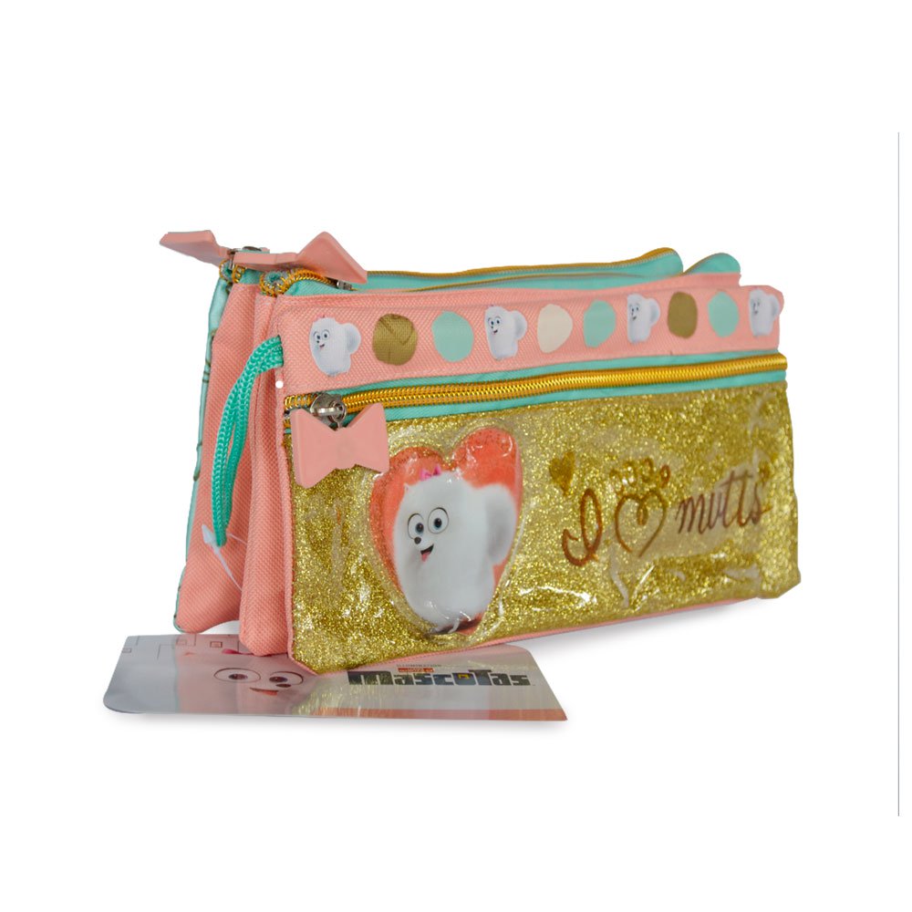 cartuchera triple lona pets gidget