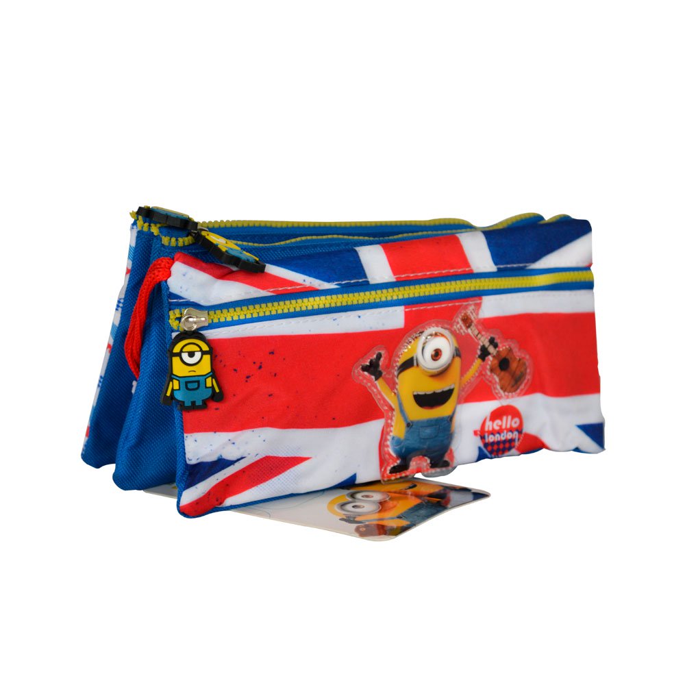 cartuchera lona triple minions london