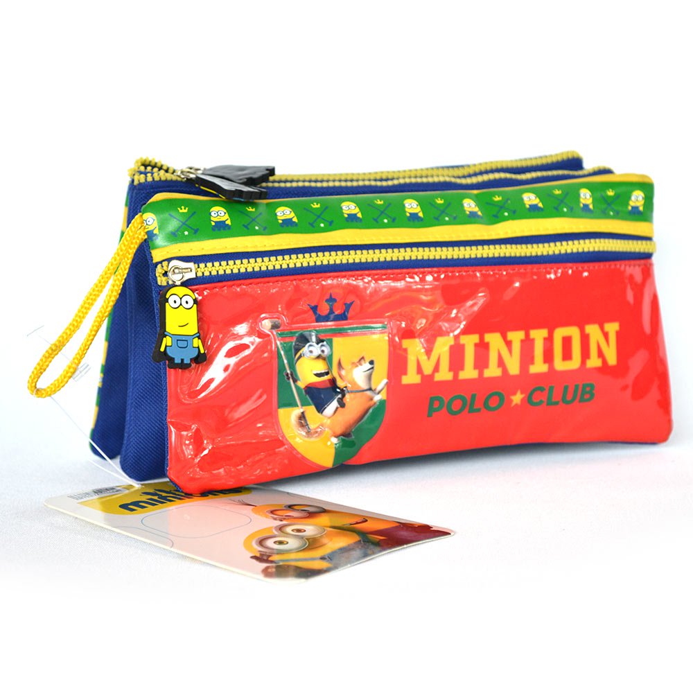 cartuchera lona triple minions polo club