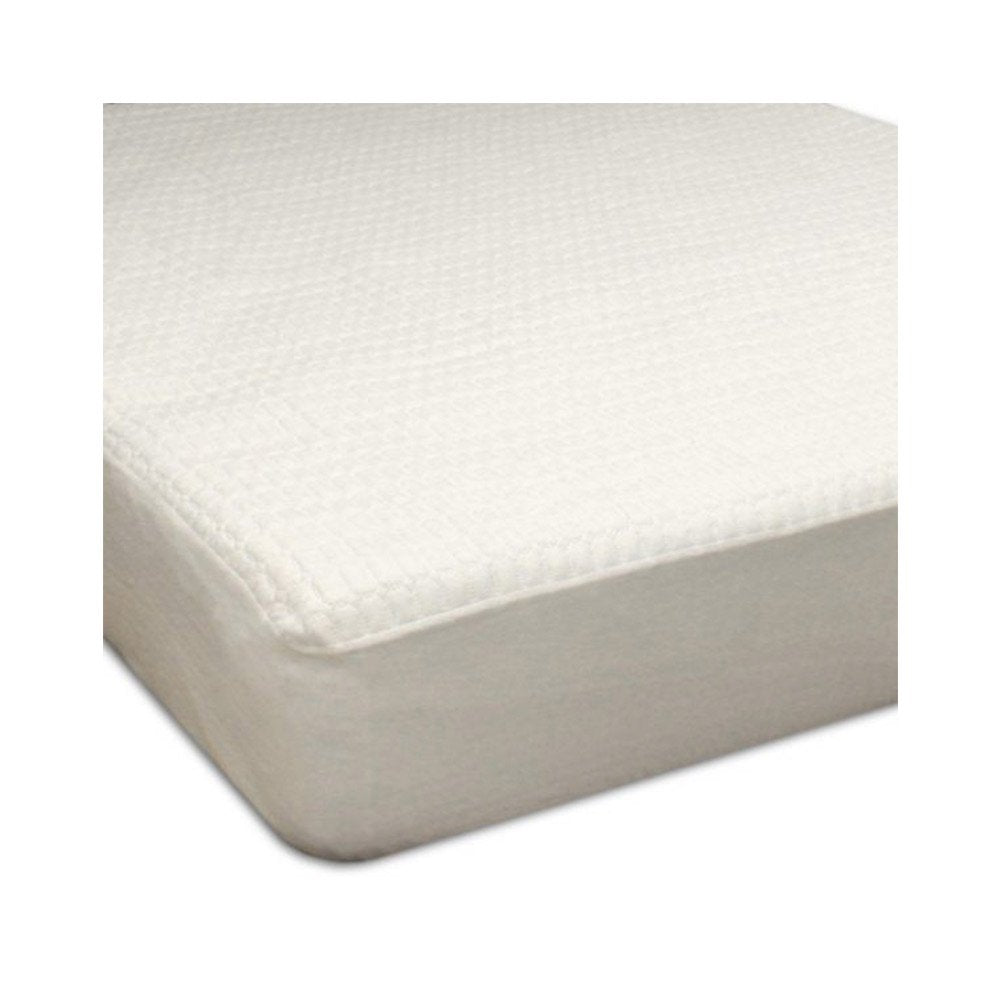 protector de colchon blanco