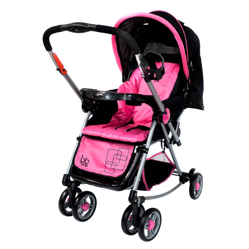 coche mecedora  swing  baby rocking color rosado marca bbjoy