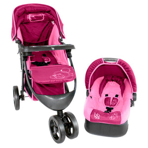 coche travel system 4 en 1 city lite color rosado marca bbjoy