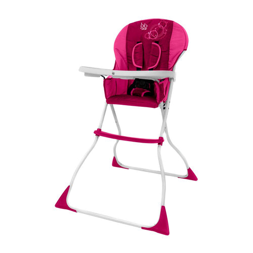 silla de comer fun meal color rosado con negro marca bbjoy