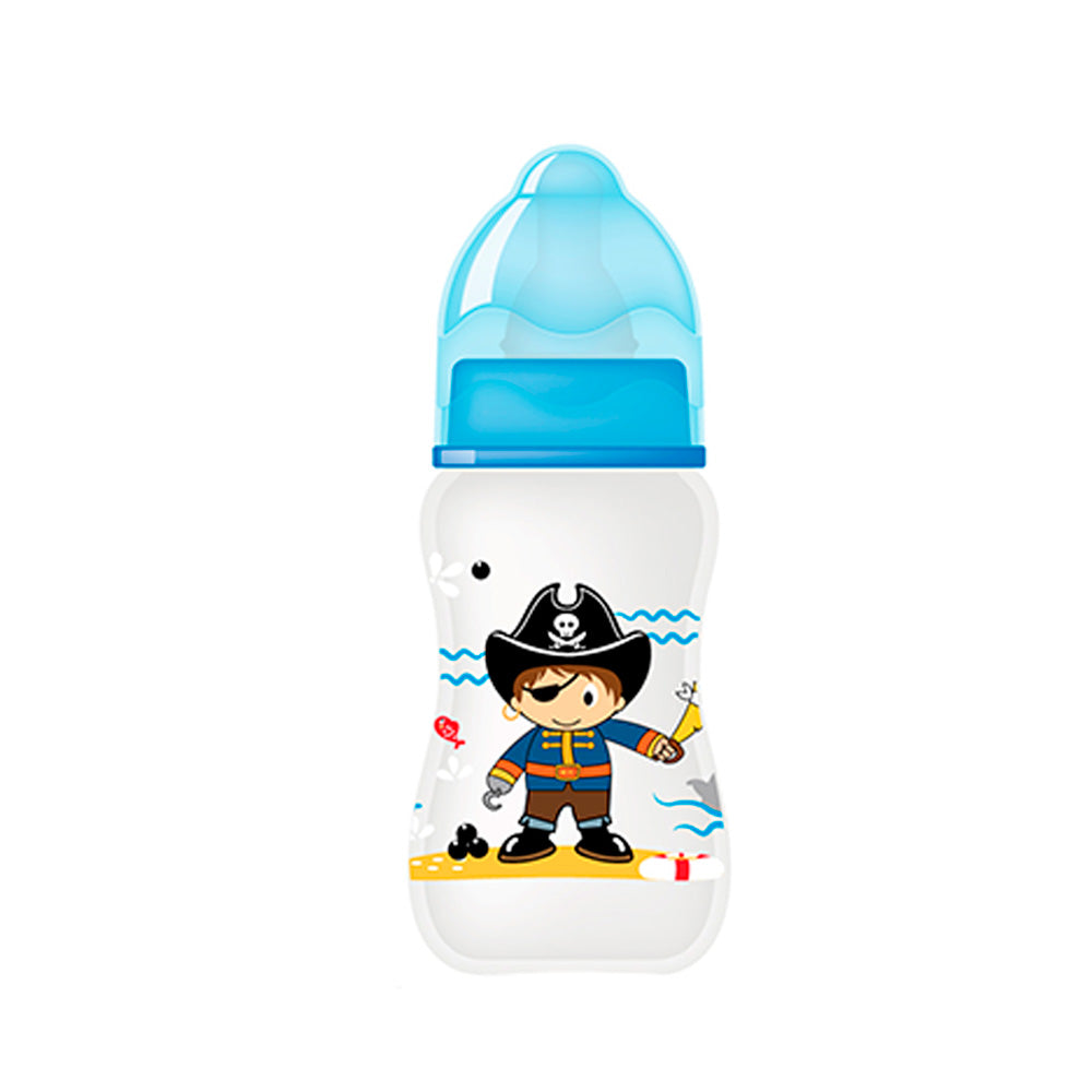 tetero facil agarre 125ml   4oz pirata marca bbjoy