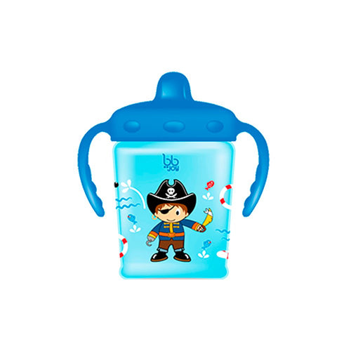 vaso entrenador antiderrame 250ml   8oz pirata marca bbjoy