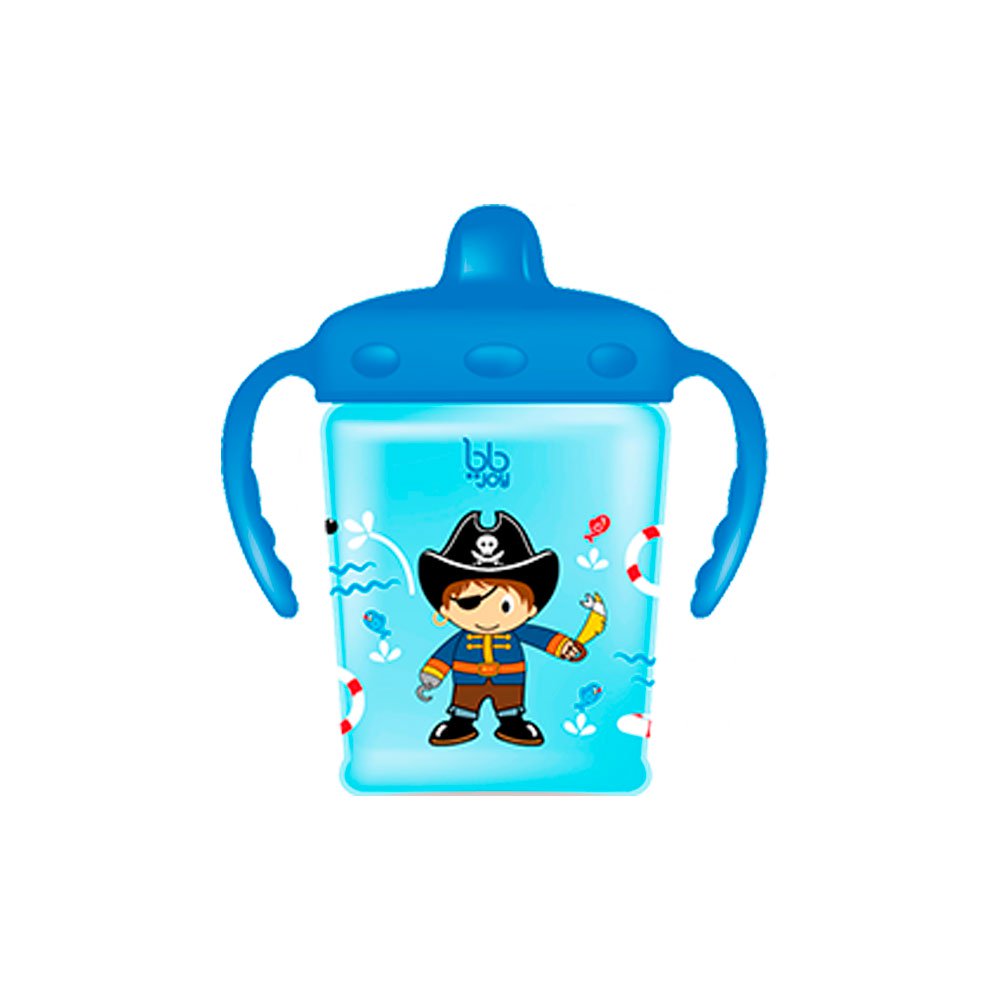 vaso entrenador antiderrame 250ml   8oz pirata marca bbjoy