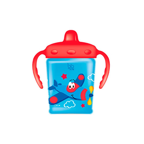 vaso entrenador antiderrame 250ml   8oz avion marca bbjoy