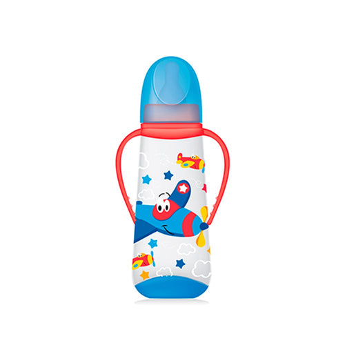 tetero con asa 250ml   8oz avion marca bbjoy