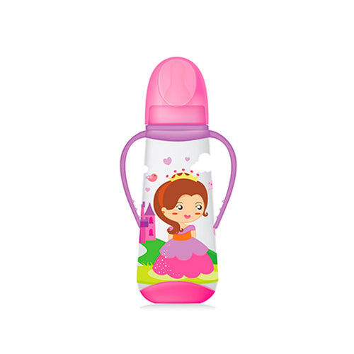 tetero con asa 250ml   8oz princesa marca bbjoy