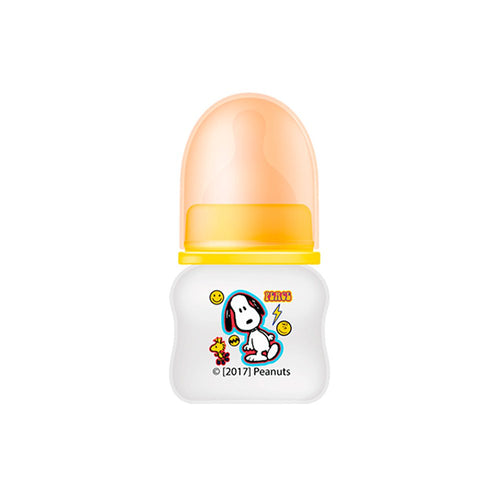 tetero facil agarre 60ml   2oz   marca peanuts color naranja