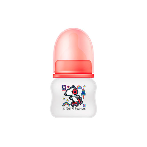 tetero facil agarre 60ml   2oz   marca peanuts color rojo