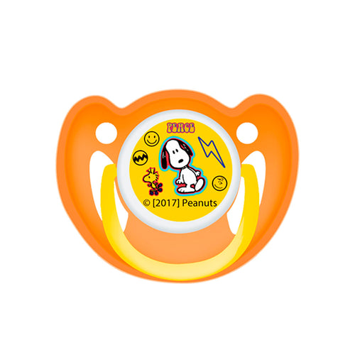 chupon   pacifier naranja marca peanuts color naranja