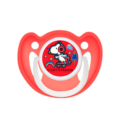 chupon   pacifier  marca peanuts color rojo
