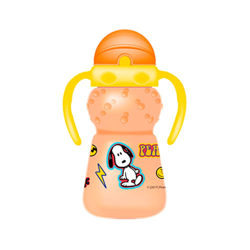 vaso deportivo grande 300ml   10 oz  marca peanuts color naranja