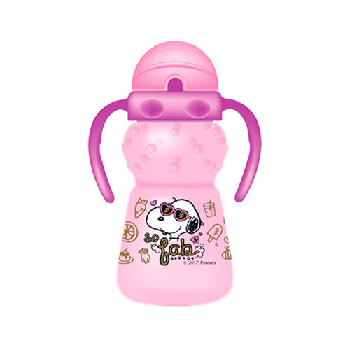 vaso deportivo grande 300ml   10 oz  marca peanuts color rosado