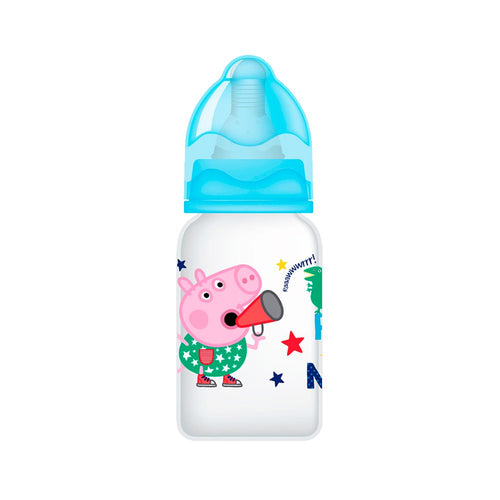 tetero redondo  125ml 4oz  marca peppa pig color azul