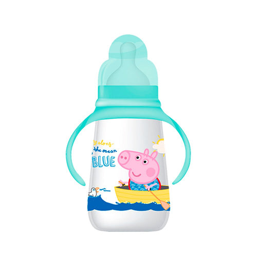 tetero con asa  150ml 5oz marca peppa pig color verde