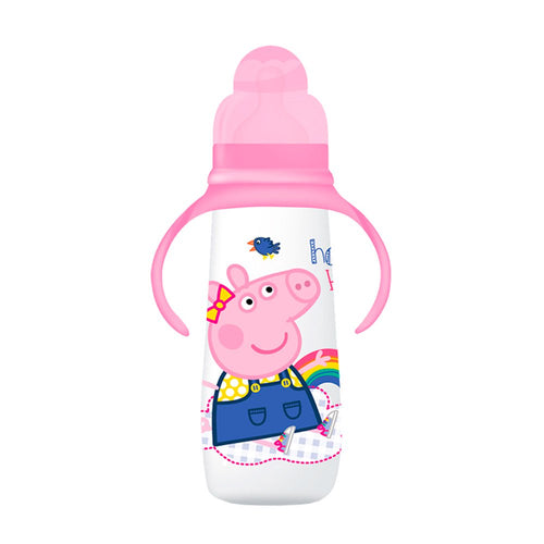 tetero con asa  250ml 8oz marca peppa pig