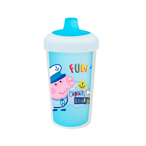 vaso termico antiderrames  210ml 7oz  marca peppa pig color azul
