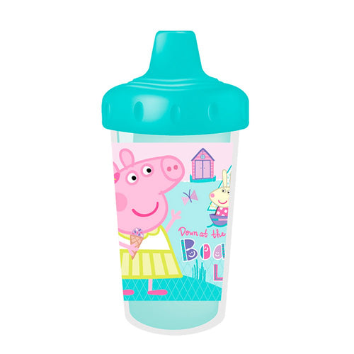 vaso termico antiderrames   300ml 10oz  marca peppa pig color verde