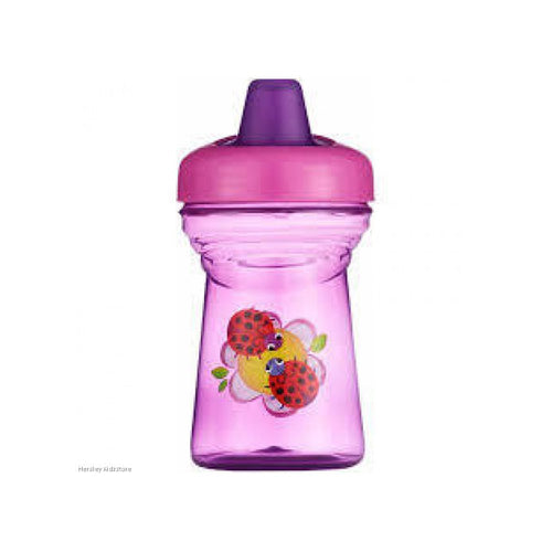 vaso entrenador   9 oz   marca the first years mariquita color morado