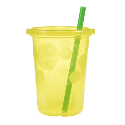 vaso con pitillo 10 oz x 4 vasos colores surtidos  marca the first years