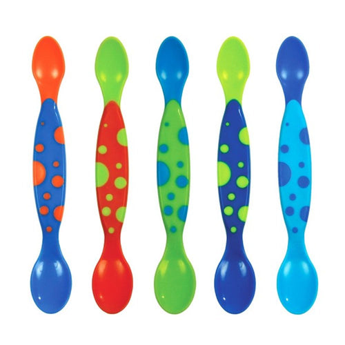 set cuchara doble punta colores variado para nino marca the first years