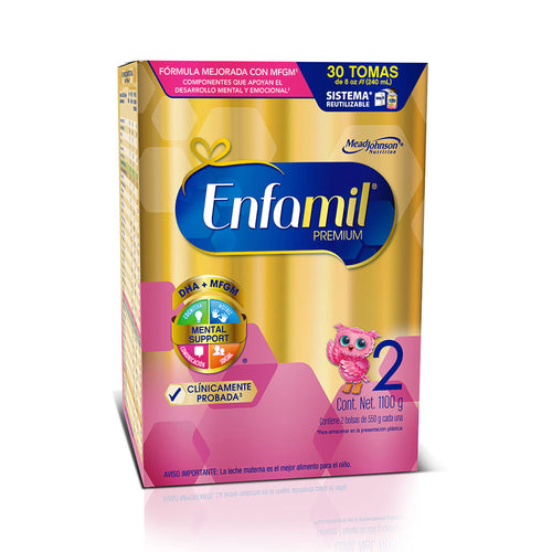 enfamil premium 2 x  1100g  de 6 a 12 meses