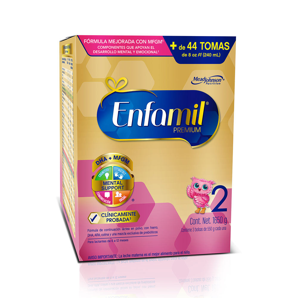 enfamil premium 2 x  1650g  de 6 a 12 meses