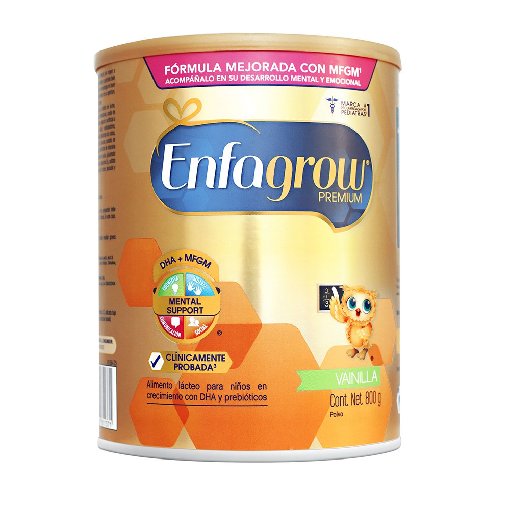 enfagrow premium 3  vainilla x  800g de 1 a 3 anos