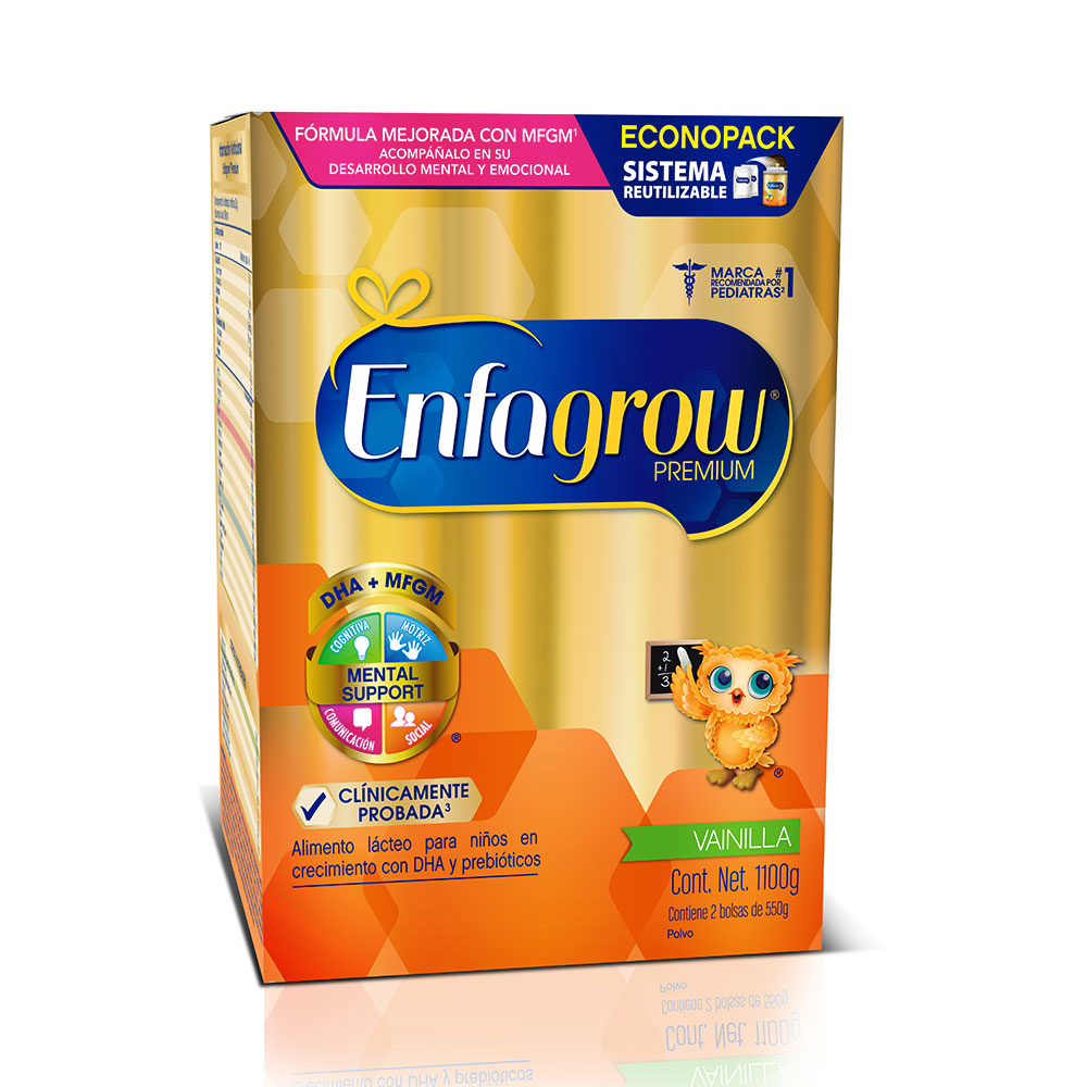 enfagrow premium 3  vainilla x  1100g de 1 a 3 anos