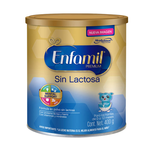 enfamil premium libre de lactosa  x  400g de 0 a 12 meses