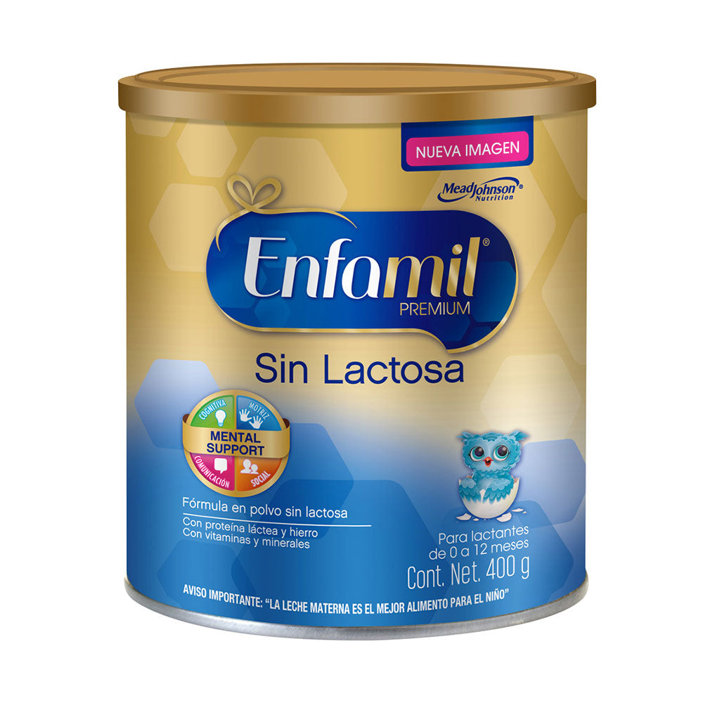 enfamil premium libre de lactosa  x  400g de 0 a 12 meses