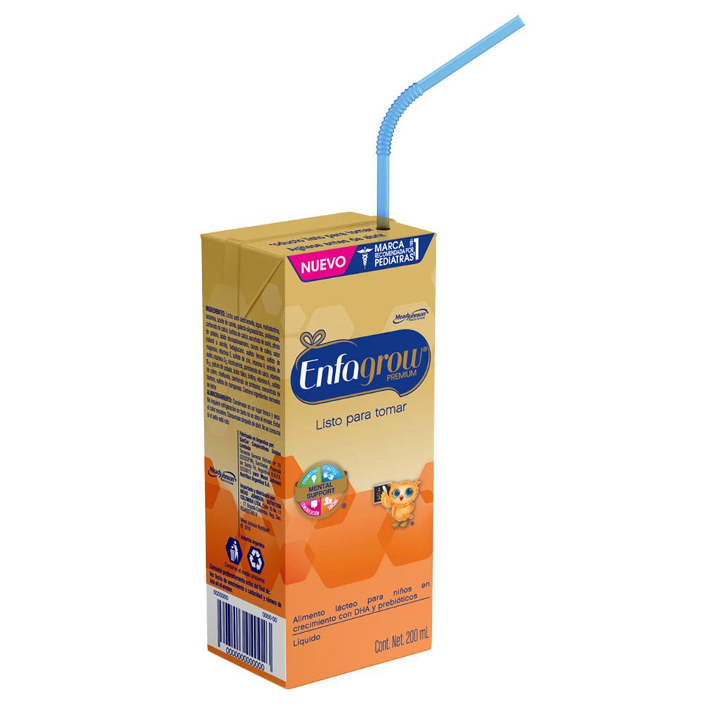 enfagrow premium 3 liquida plain x  200ml six pack de 1 a 3 anos