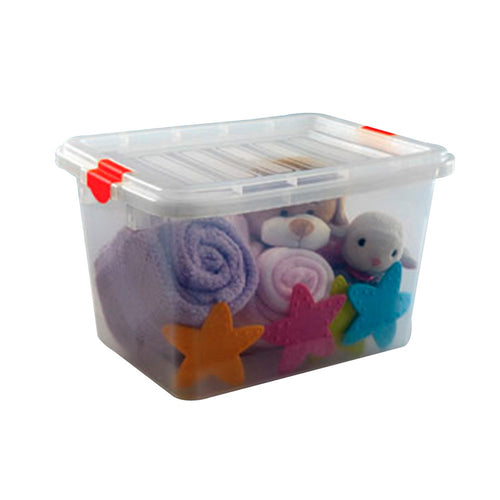 caja organizadora multiusos 20 litros color trasparente