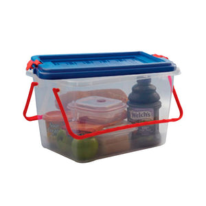 caja organizadora multiusos 20 litros con manija color azul