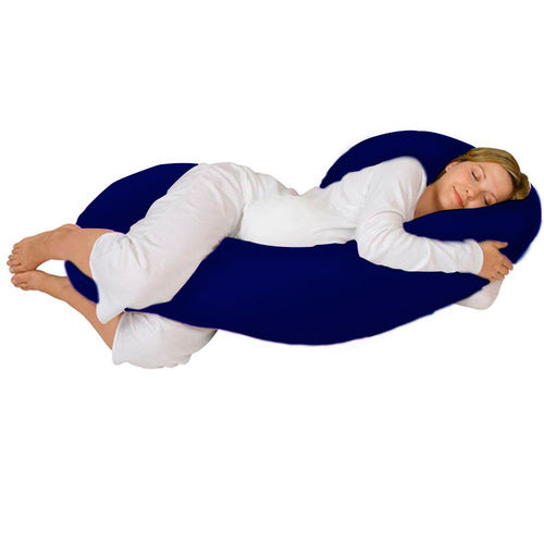 almohada de embarazo azul oscuro