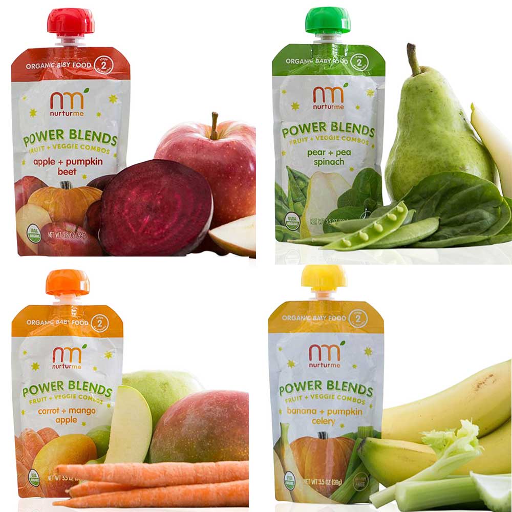 pack compotas 4 sabores surtidos manzana  banano  zanahoria y pera