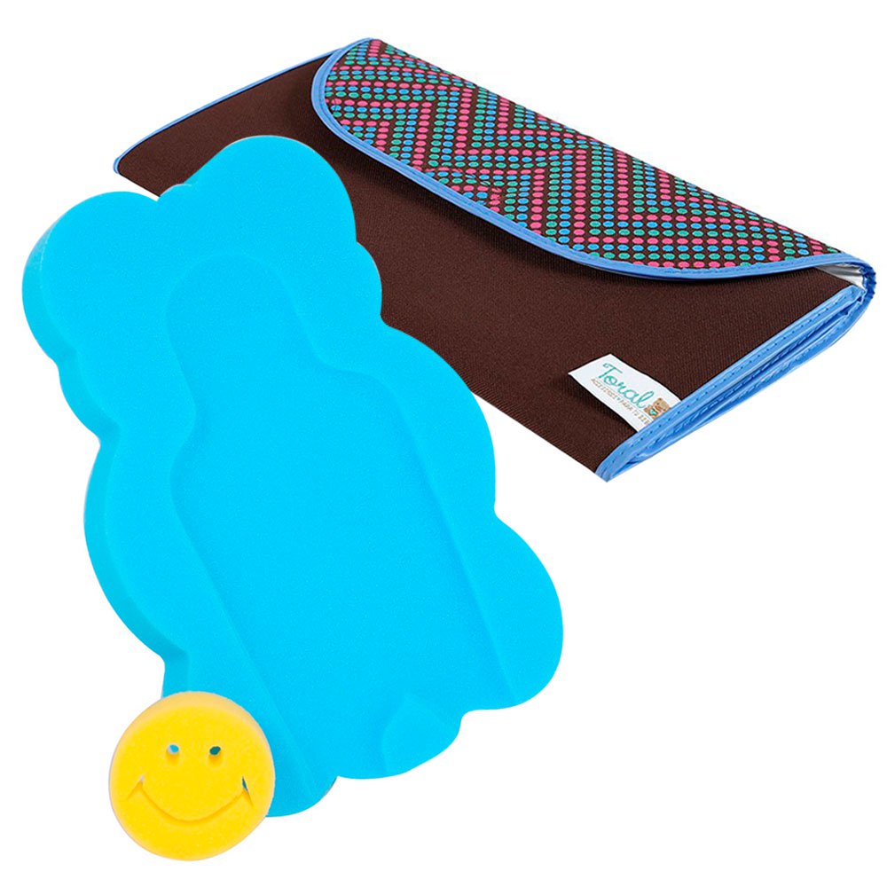 combo cambiador portatil   azul   espumoso   azul