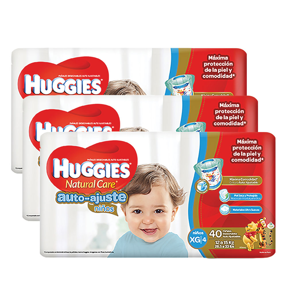 etapa 4   120 panales huggies natural care auto ajuste   ninos