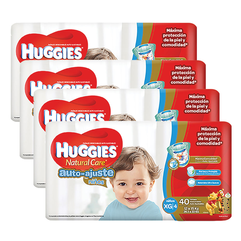etapa 4   160 panales huggies natural care auto ajuste   ninos