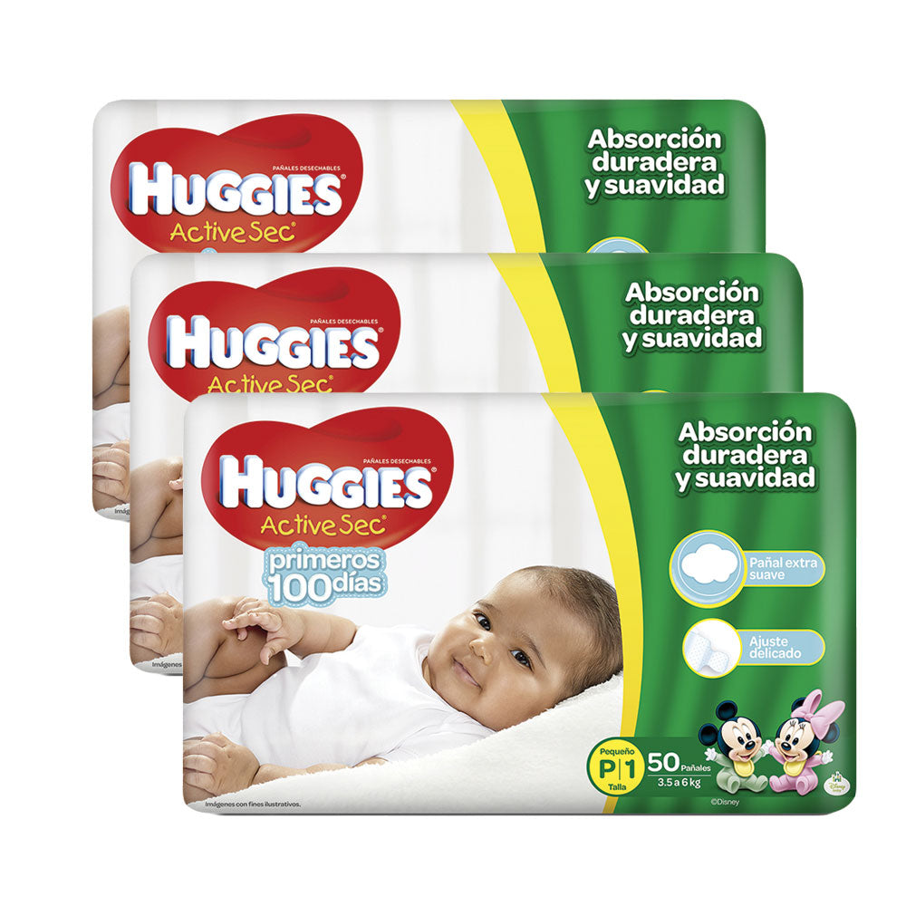 etapa 1   150 panales huggies active sec   unisex