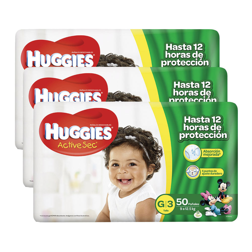 etapa 3   150 panales huggies active sec   unisex