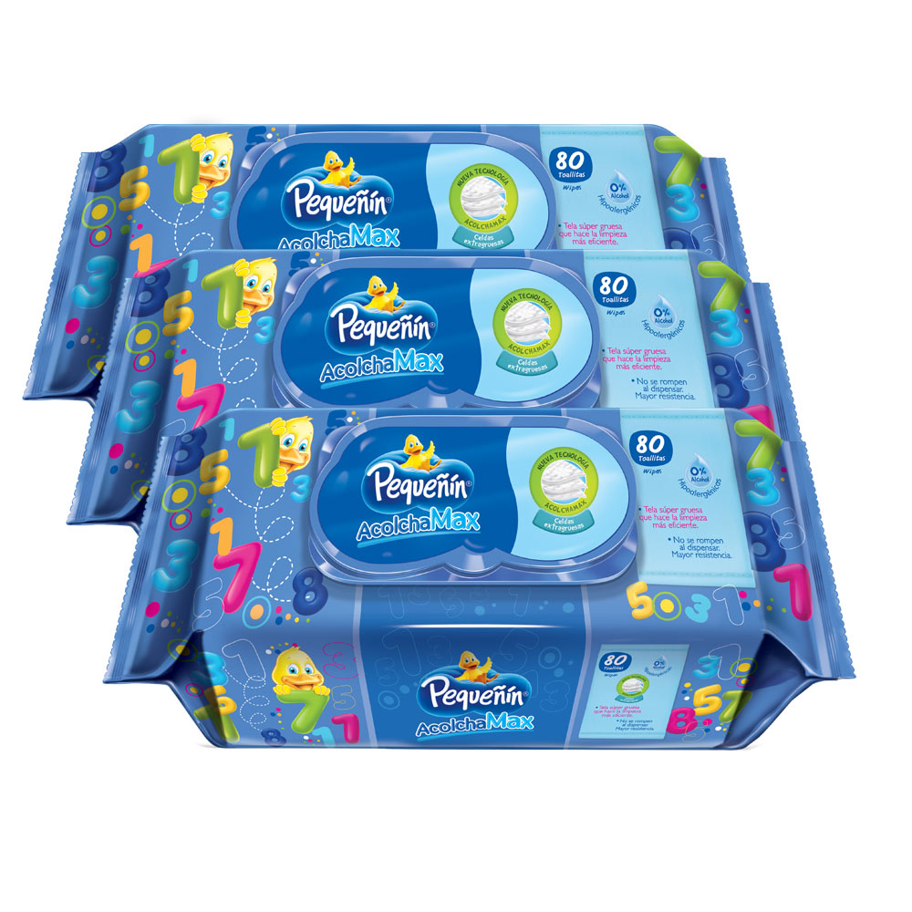 combo pequenin toallitas humedas  acolchamax con tapa x240