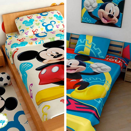 combo juego de sabanas   sabanas mickey   disney   cobija tipo rashel mickey   disney