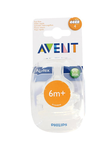 chupo airflex flujo rapido x2 sin bpa 6m